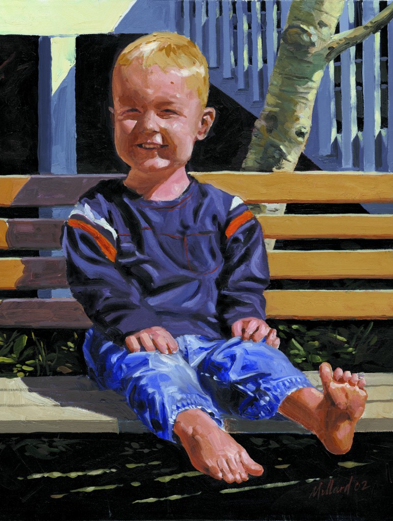 Taylor's Toes - 16X20 Oil on Canvas by Dennis Millard